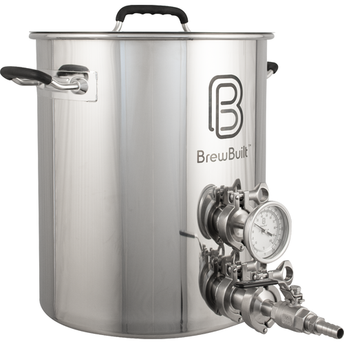 BrewBuilt Brewing Kettle with Tri-Clamp Fittings - 10 Gallon