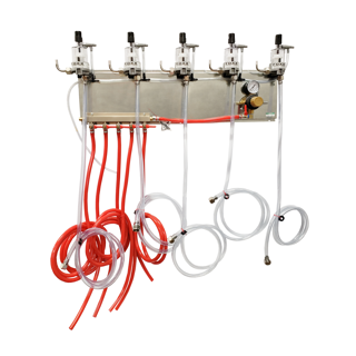 Regulation & Air Distribution Panel with 5 FOBs and 5-Tube Tap Set