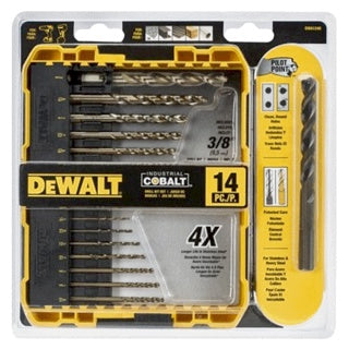 Industrial Cobalt Drill Bit Set 14 Pc Dewalt