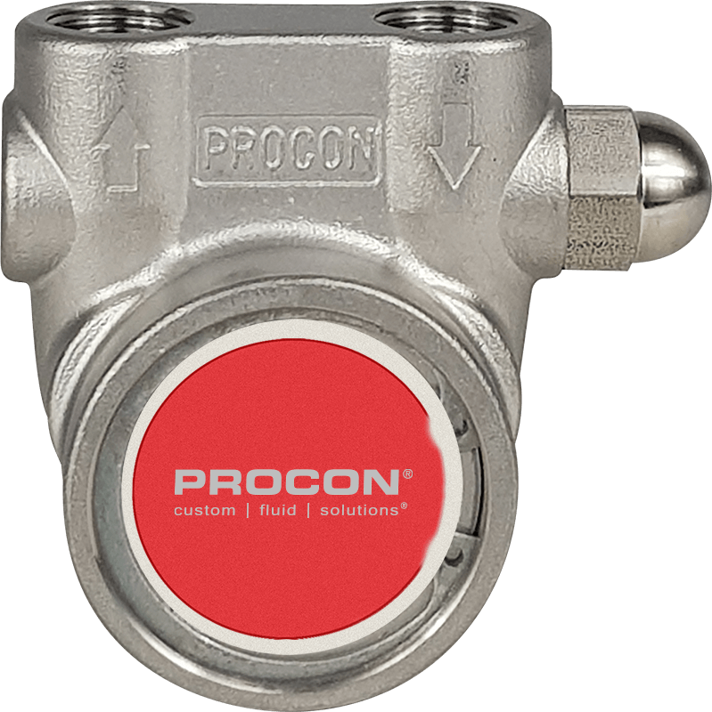 Procon® 113A100F31BA Series 3 Rotary Vane Fluid Pump - Stainless Steel- 100GPH (300LPH), EPDM/Nitrile, Standard-Non External adjust