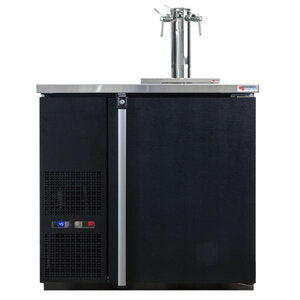 Pro-Line Wine Triple Tap Kegerator – Finesse Tower - 36-3/4" - Black Vinyl