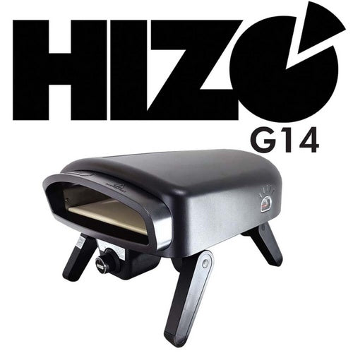 HIZO G14 Pizza Oven | Gas Powered Pizza Oven | 14" Ceramic Pizza Stone | Stealth Black