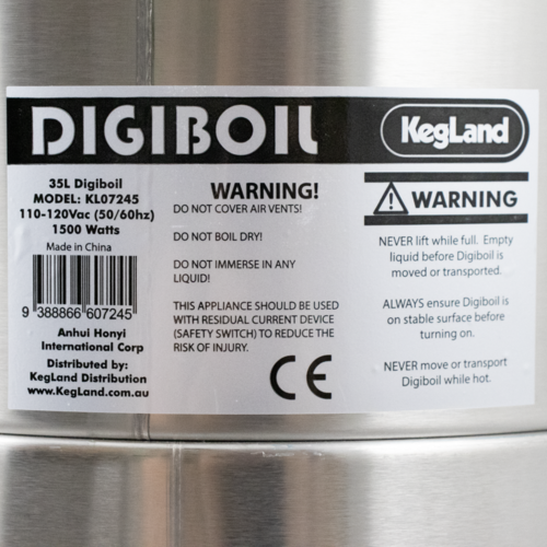 35L/9 gallon DigiBoil Wax Melter (110v) - Fits 40+ lbs of wax ...