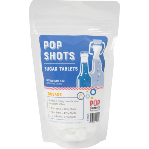 Pop Cultures | Pop Shots™ Sugar Tablets | Carbonation Tablets