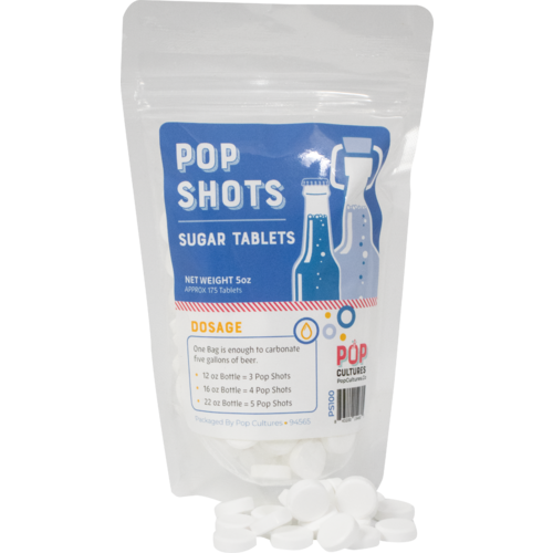 Pop Cultures | Pop Shots™ Sugar Tablets | Carbonation Tablets