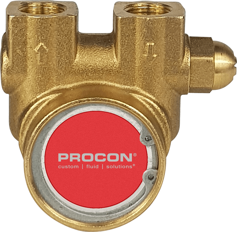 Procon® Series 2 112A015F11DA Relief Series Rotary Vane Fluid Pump- 15GPH (45LPH), EPDM/Nitrile, Balanced- External adjust