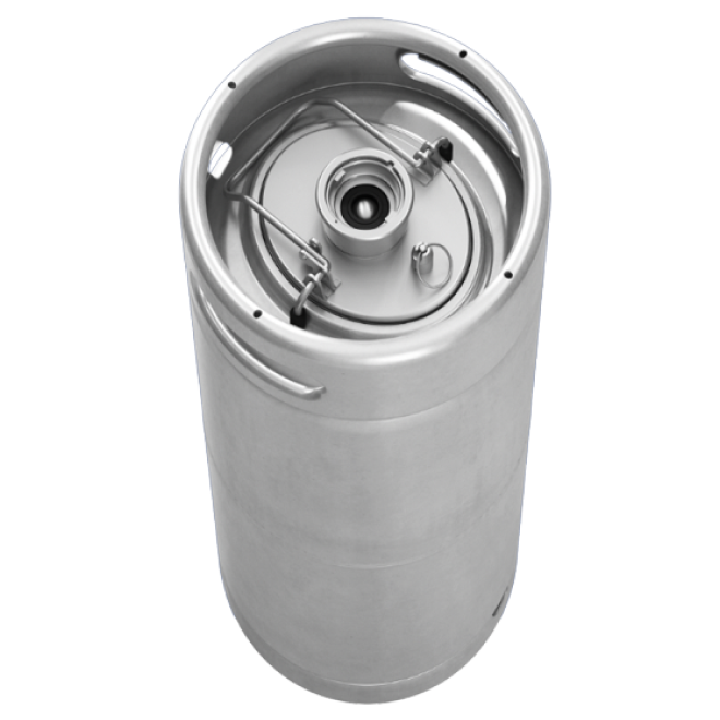 Hybrid Keg - 1/6 bbl (5.17 gal) Sanke Valve w/ Removable Corny-style Lid