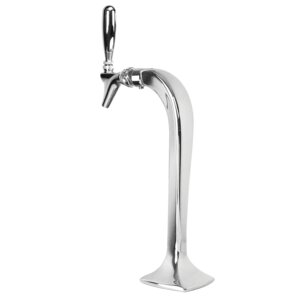 Cobra Draft Tower - Polished Chrome - Glycol-Loop - 1 Faucet