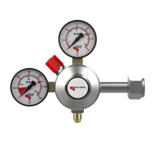 Premium Plus Soda CO2 Regulator - Primary - High Pressure - 0-120 PSI - 2 Gauge