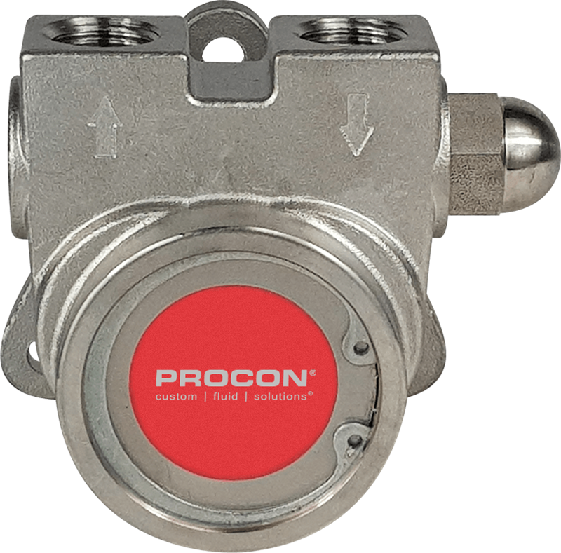 Procon® 113E100F31BA Series 3 Rotary Vane Fluid Pump - Stainless Steel- 100GPH (300LPH), EPDM/Nitrile, Standard-Non External adjust