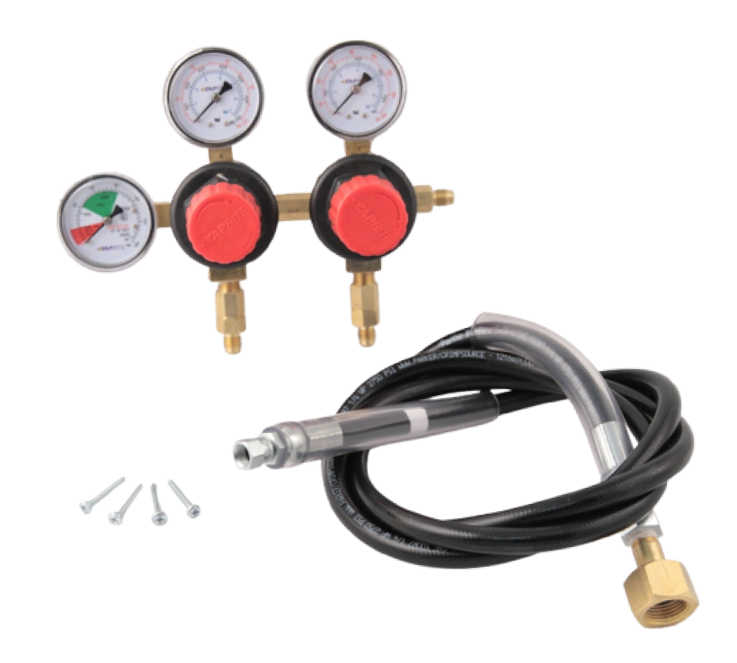 2 Body Wall Mount Primary Soda Regulator with High Pressure Hose (T8861-6)