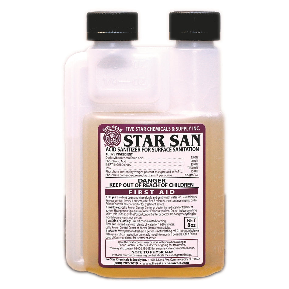 Five Star Star San 8oz cs/12