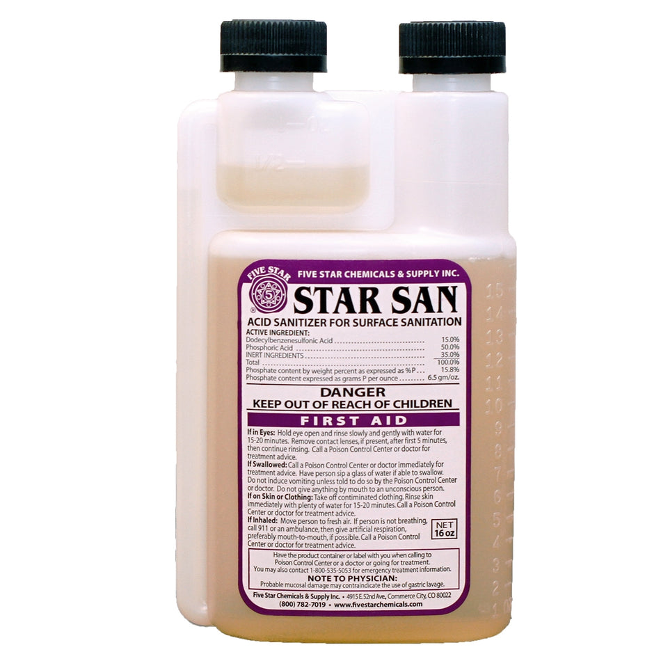 Five Star Star San 16oz cs/12