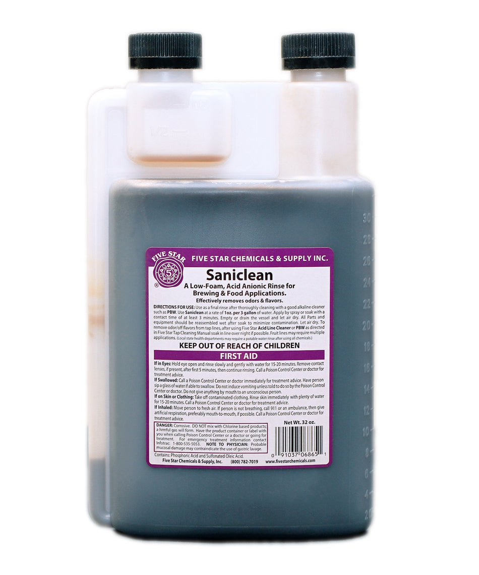 Five Star Saniclean 32oz case/10 (HAZ)