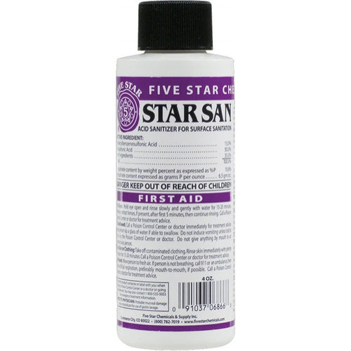 Five Star Star San 4oz cs/25