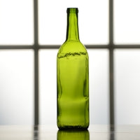 750ml Bordeaux Champagne Green Wine Bottle Cs/12