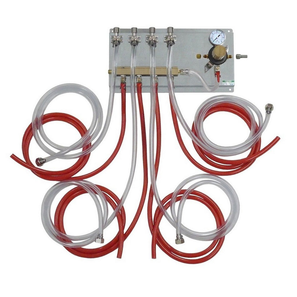 Regulation & Distribution Panel with 4 Brackets and Quad Tap Tube Set