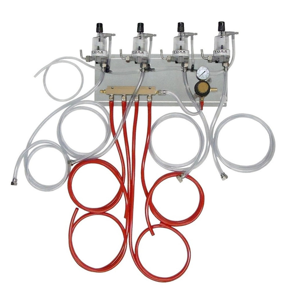 Regulation & Distribution Panel with 4 FOB Detectors and Quad Tap Tube Set