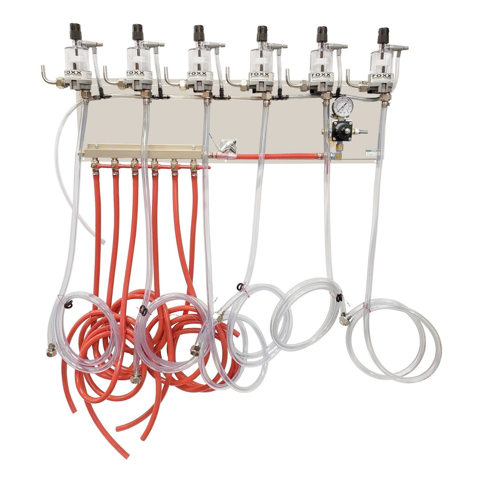 Regulation & Air Distribution Panel with 6 FOBs and 6-Tube Corny Set