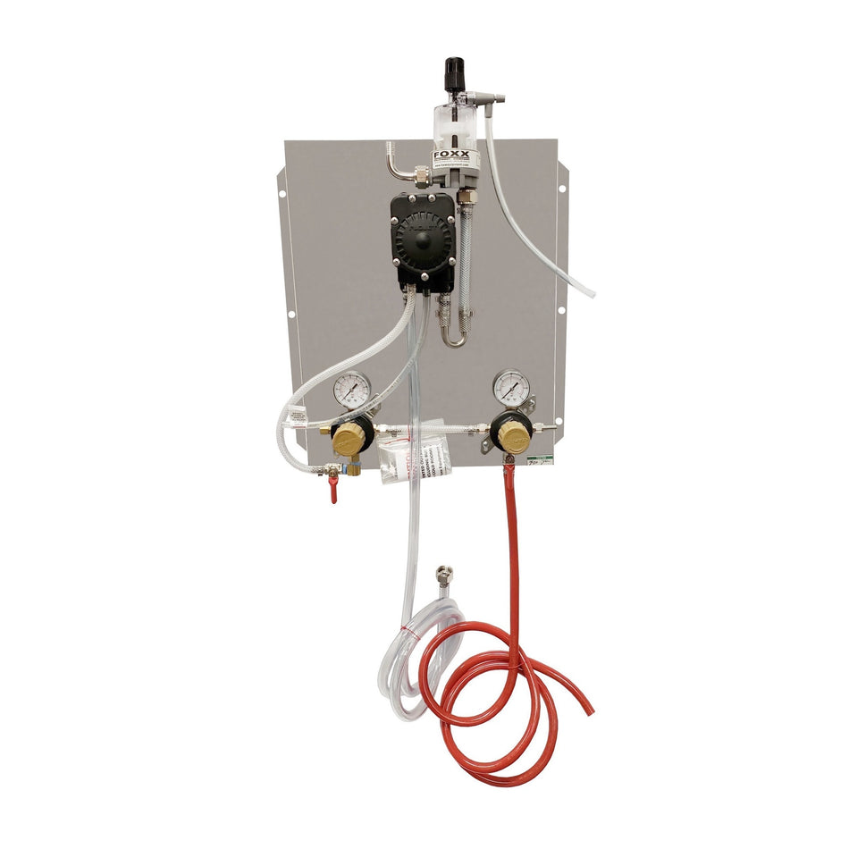 Single Beer Pump Panel with FOB Detector and Corny Connector Tube Set