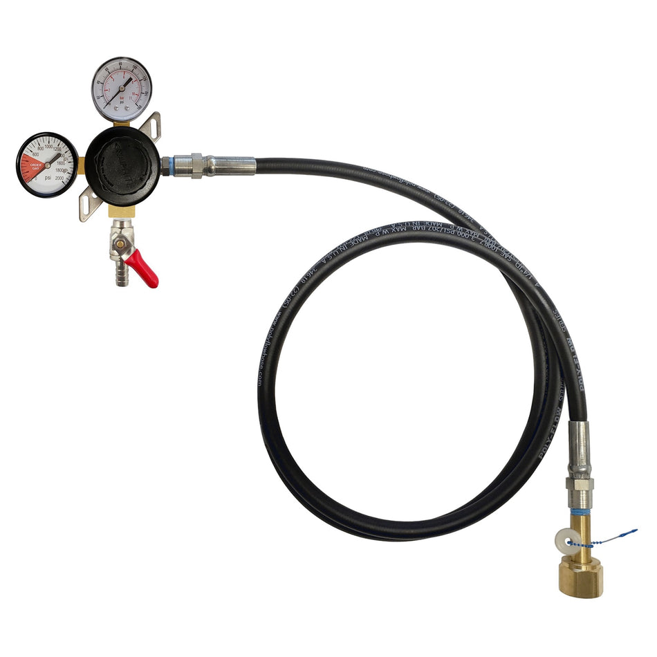 Co2 Reg-W/6' Hose 3/8inB-So-W/Chk 160:2000 Tap