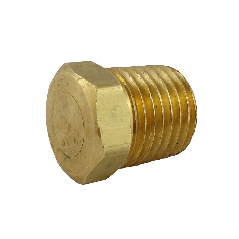 Hex Plug 1/4inMpt Lht Brass