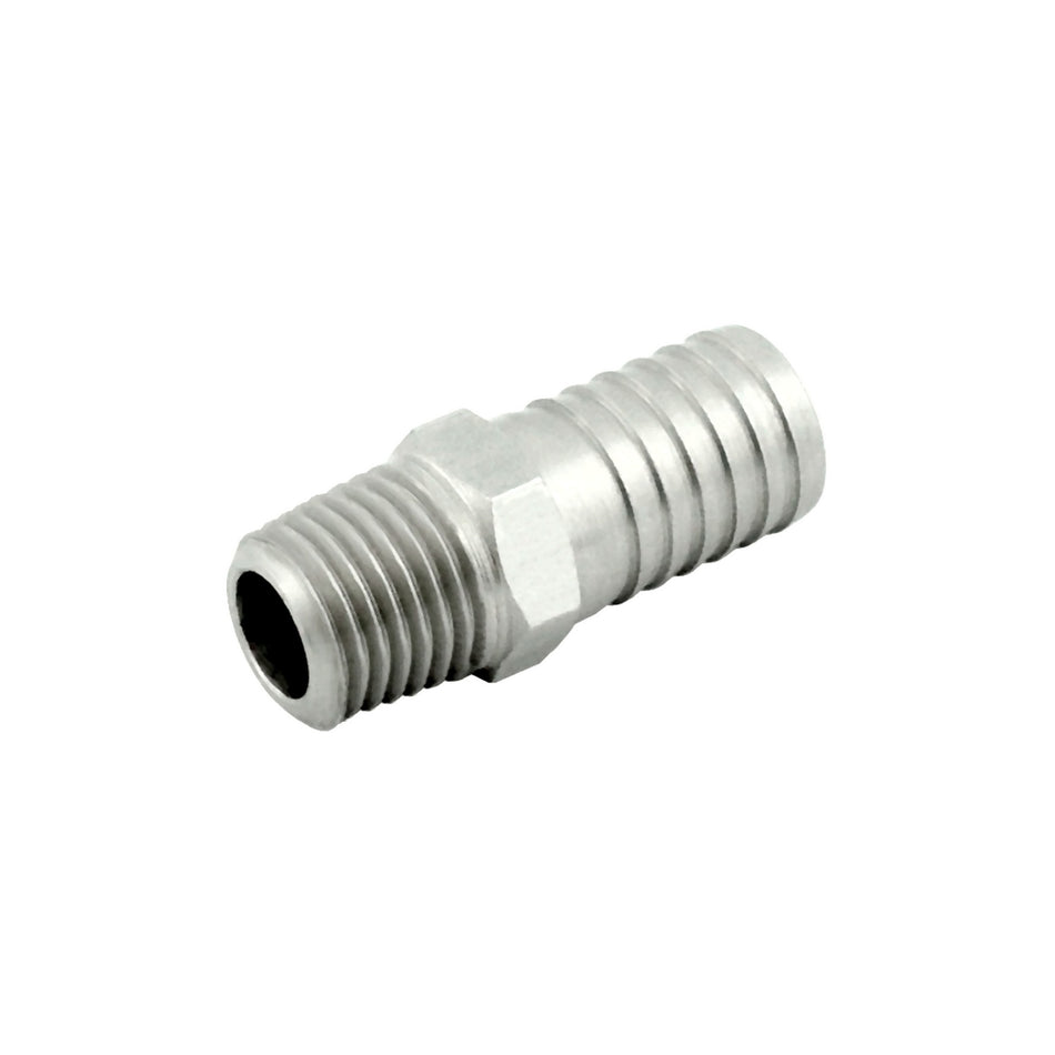 Hose Barb Adapter 3/8inB X 1/8inMpt S/S