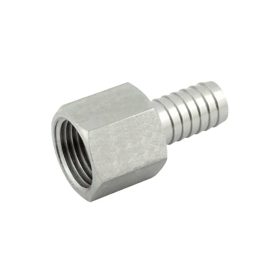 Hex Adapter 1/4inFpt X 1/4inB S/S