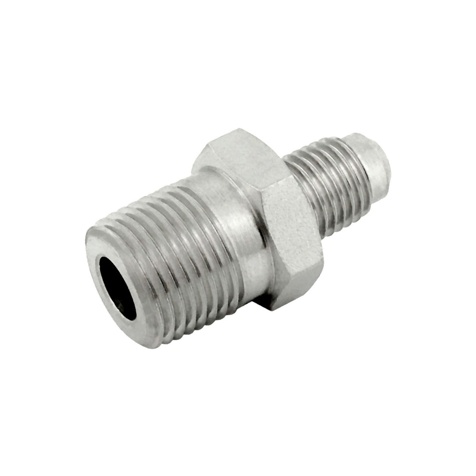 Hex Adapter 1/4inMfl X 3/8inMpt S/S