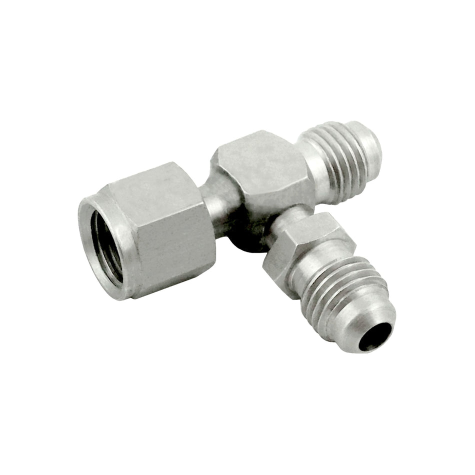 Swivel Tee 1/4inFfl Nut X 1/4inMfl X 1/4inMfl S/S