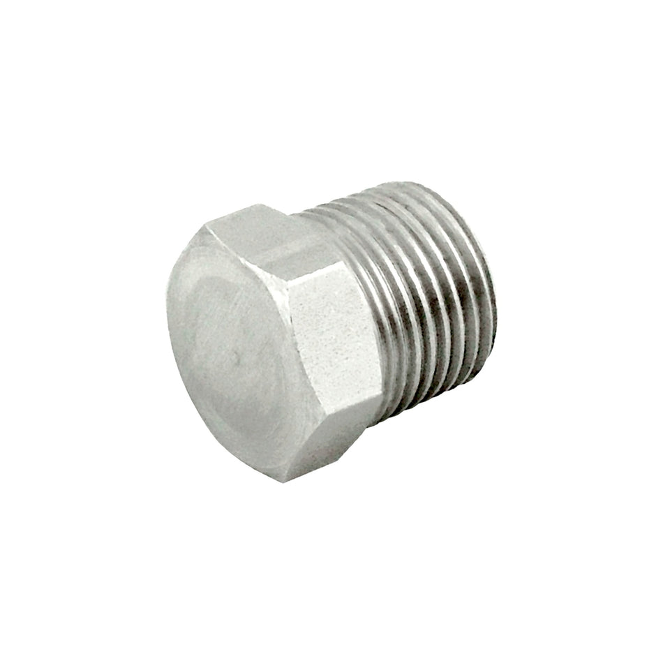 Hex Head Plug 3/8inMpt 304 S/S