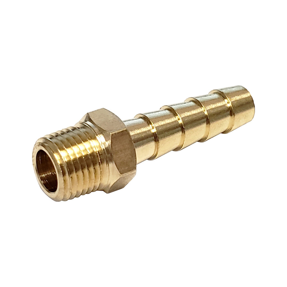 Hose Stem 1/4inB X 1/8inMpt Brass