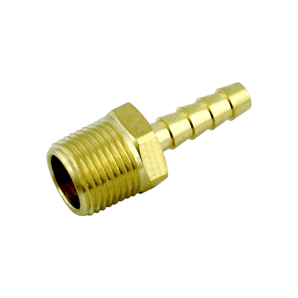 Hose Stem 1/4inB X 3/8inMpt Brass