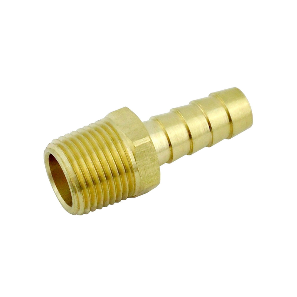 Hose Stem 5/16inB X 1/4inMpt Brass