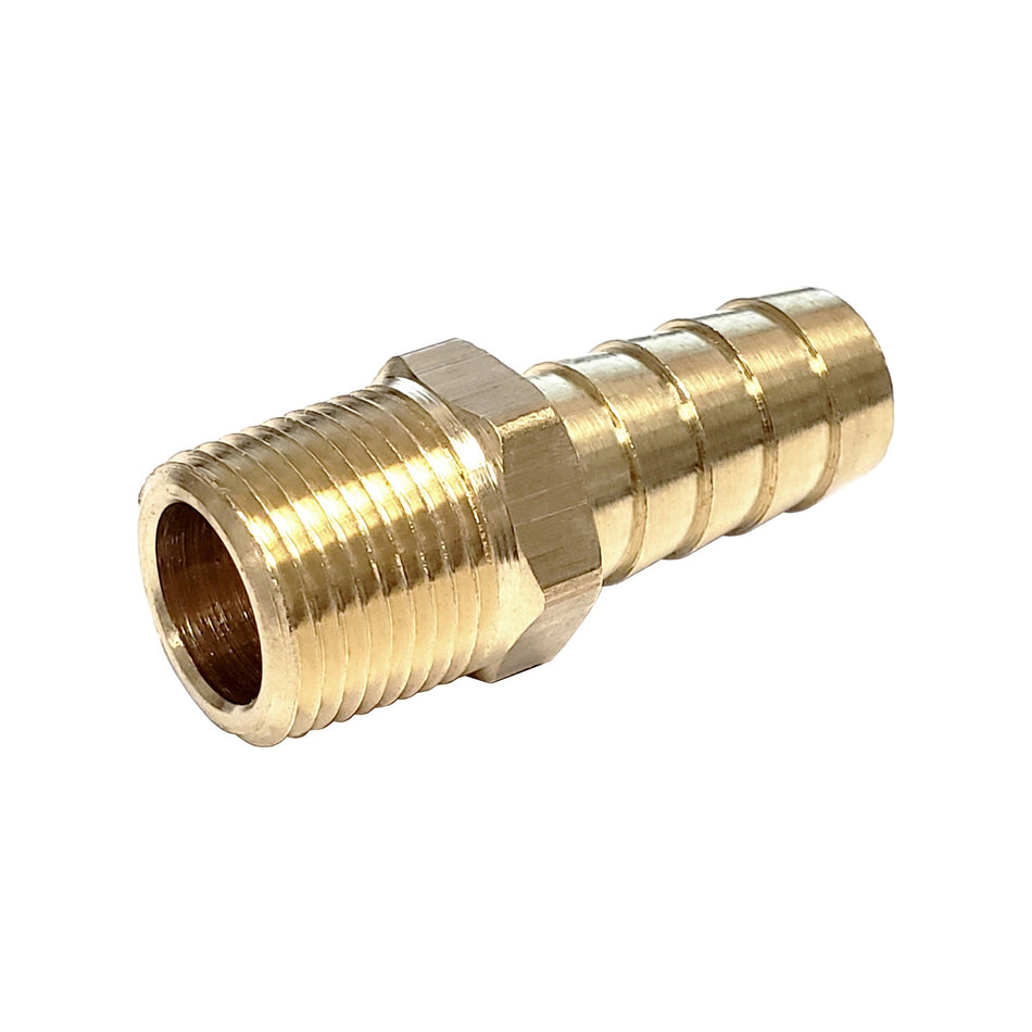 Hose Stem 1/2inB X 3/8inMpt Brass