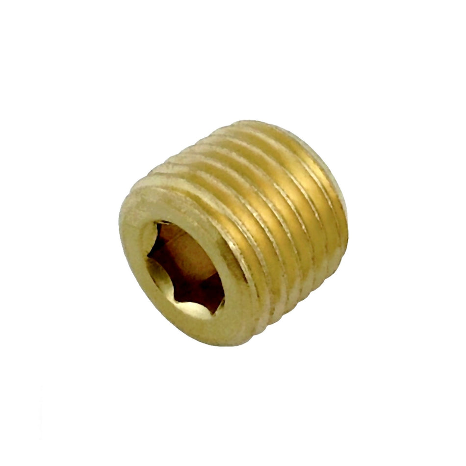 Countersink Plug 1/4inMpt Brass