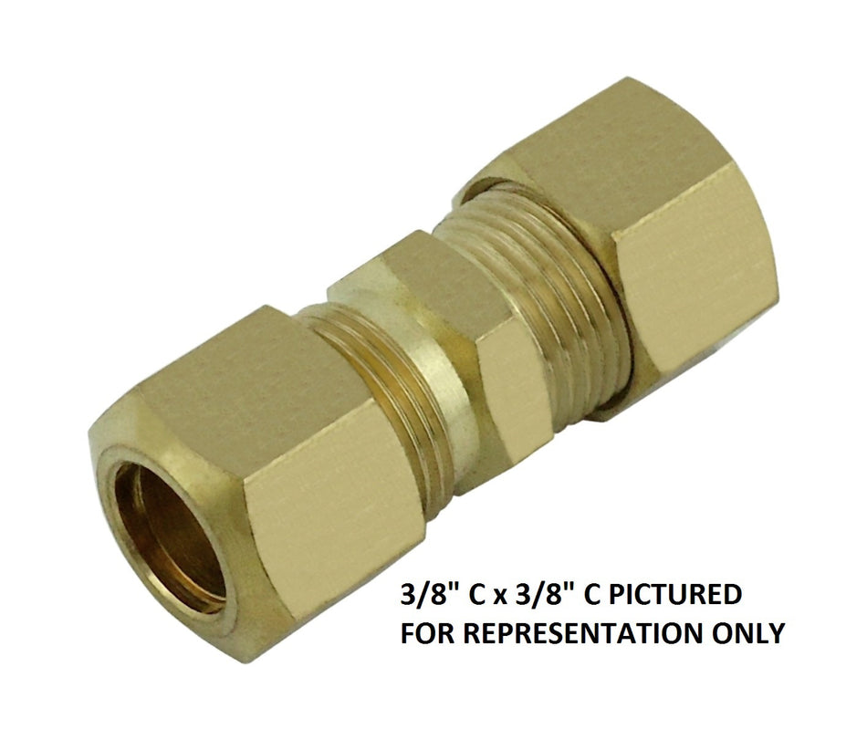 Compression Union 3/8inC X 3/8inC Brass