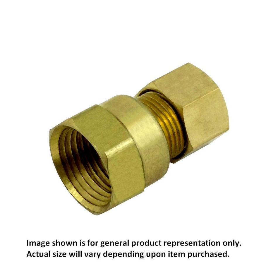 Compression Connector 3/8inC X 3/8inFpt Brass