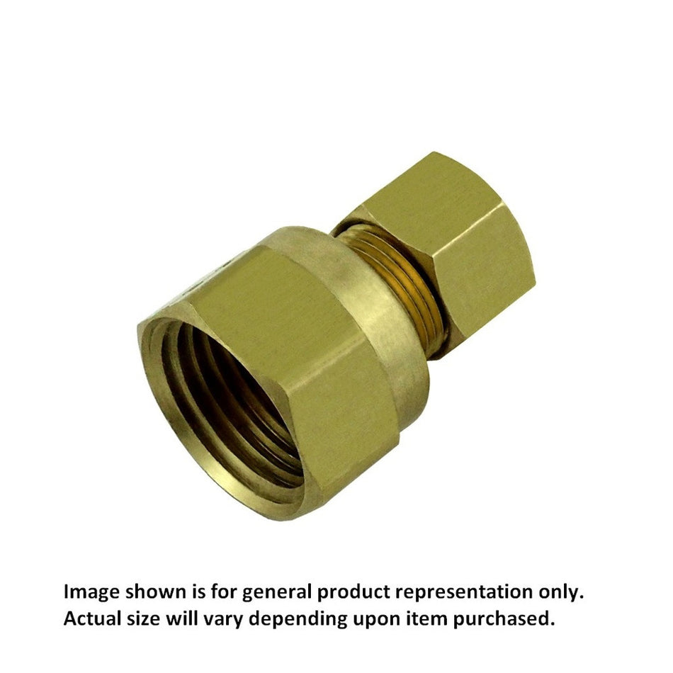 Compression Connector 3/8inC X 1/2inFpt Brass