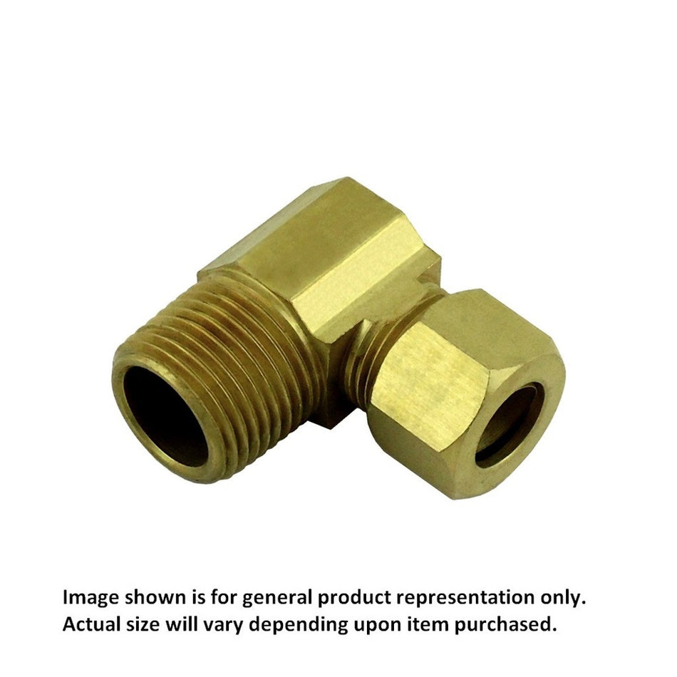 Compression 90 Elbow 3/8inC X 3/8inMpt Brass