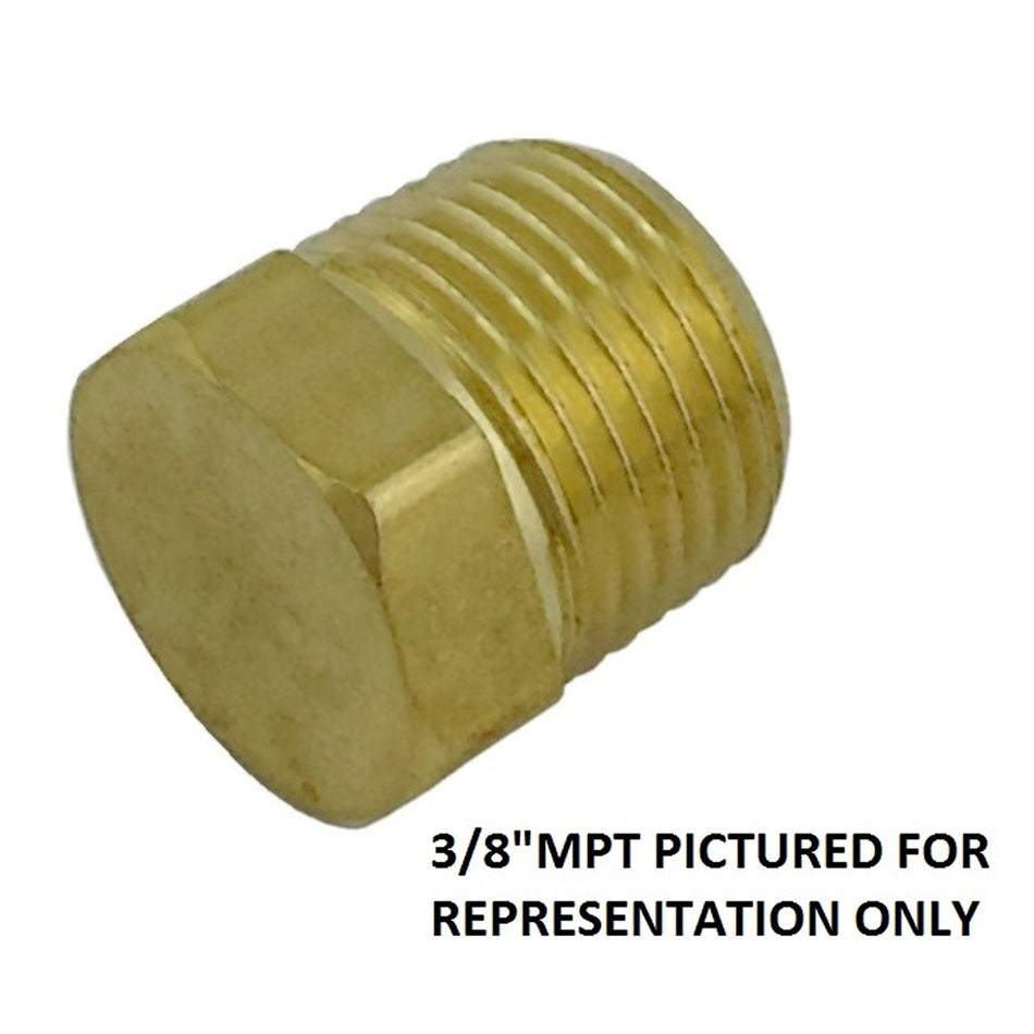 Hex Head Plug 1/2inMpt Brass