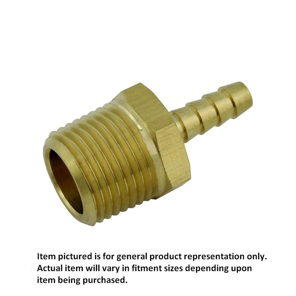 Hose Stem 1/4inB X 1/2inMpt Brass