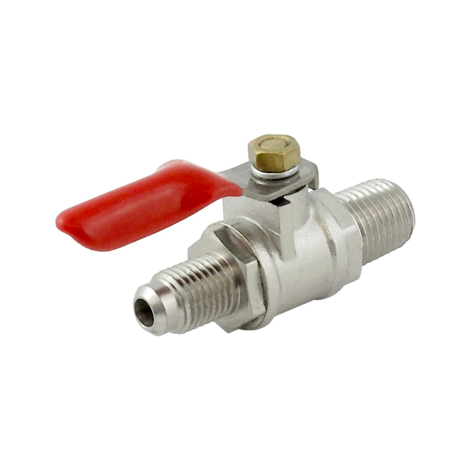 Ball Valve 1/4inMpt  1/4inMfl-No Chk Plated Brass