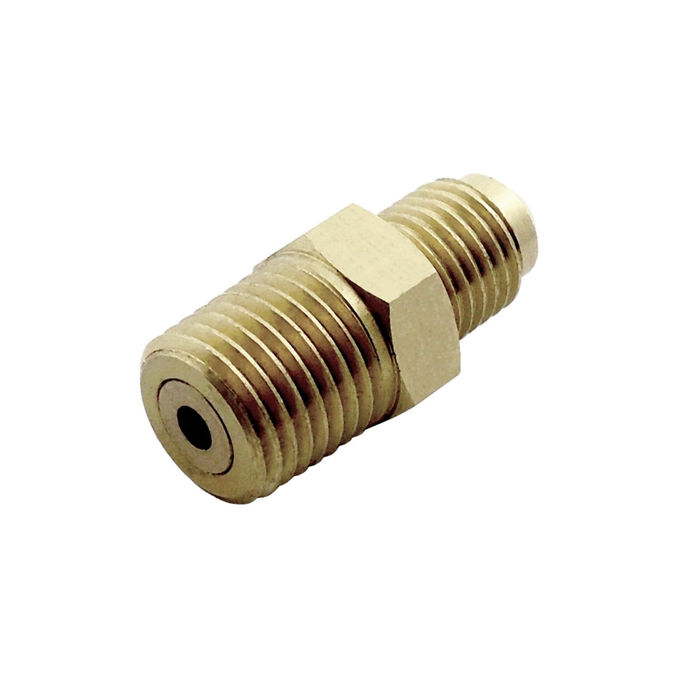 Adapter 1/4inMpt  1/4inMfl-W/Chk Brass