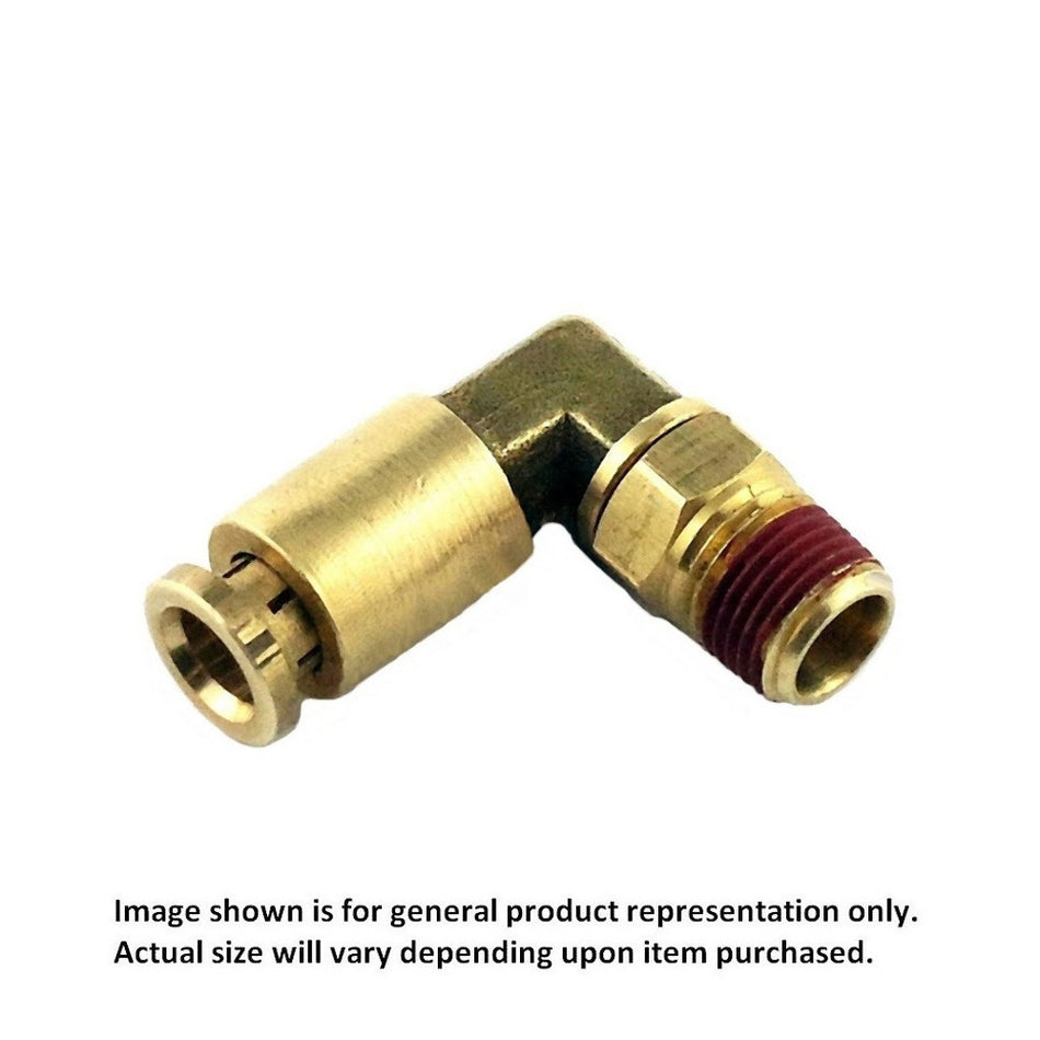 Swivel Elbow 1/4inMpt X 1/4inOd-Push-In Brass