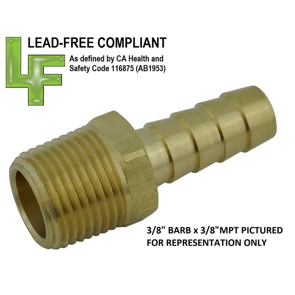 Adapter 3/8inB X 3/8inMpt Lead Free Brass