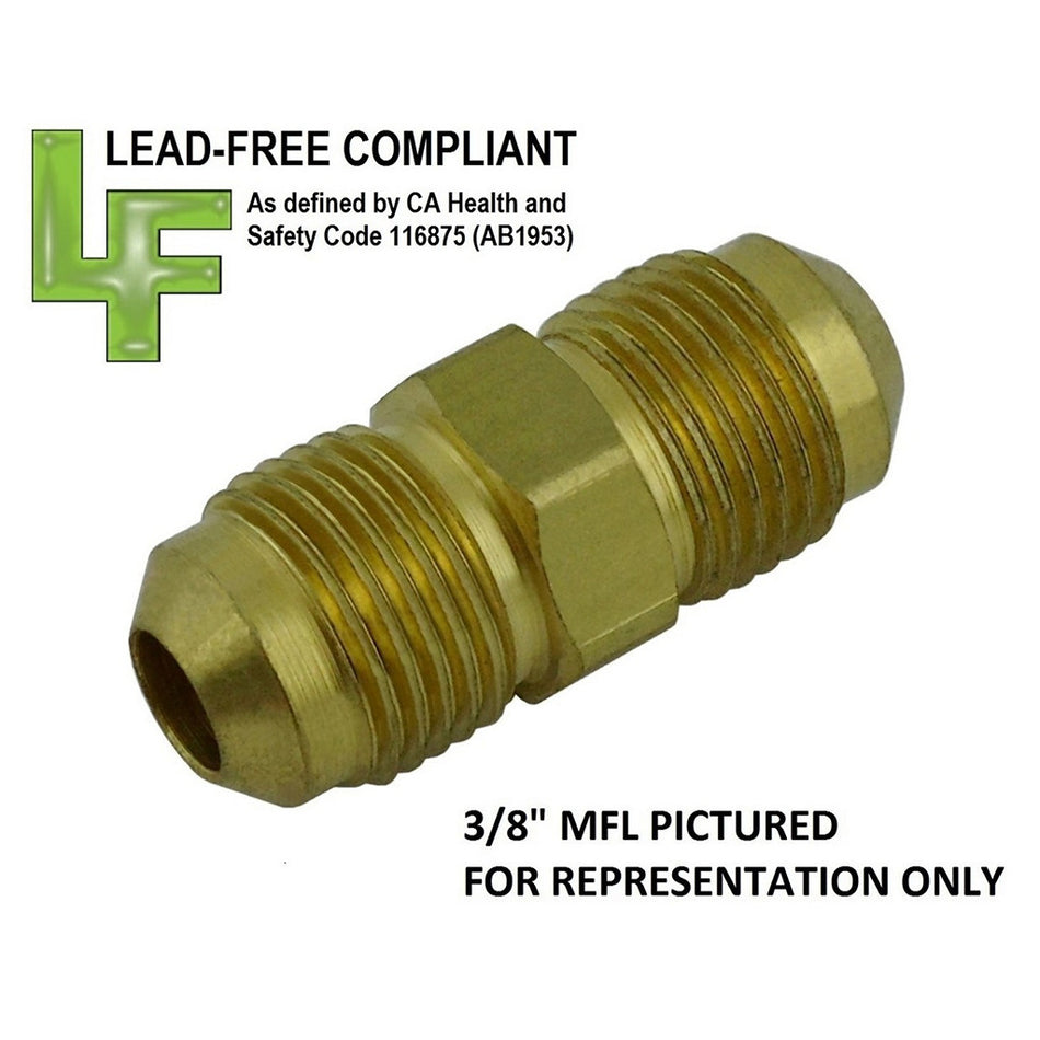 Union 1/4inMfl X 1/4inMfl Lead Free Brass