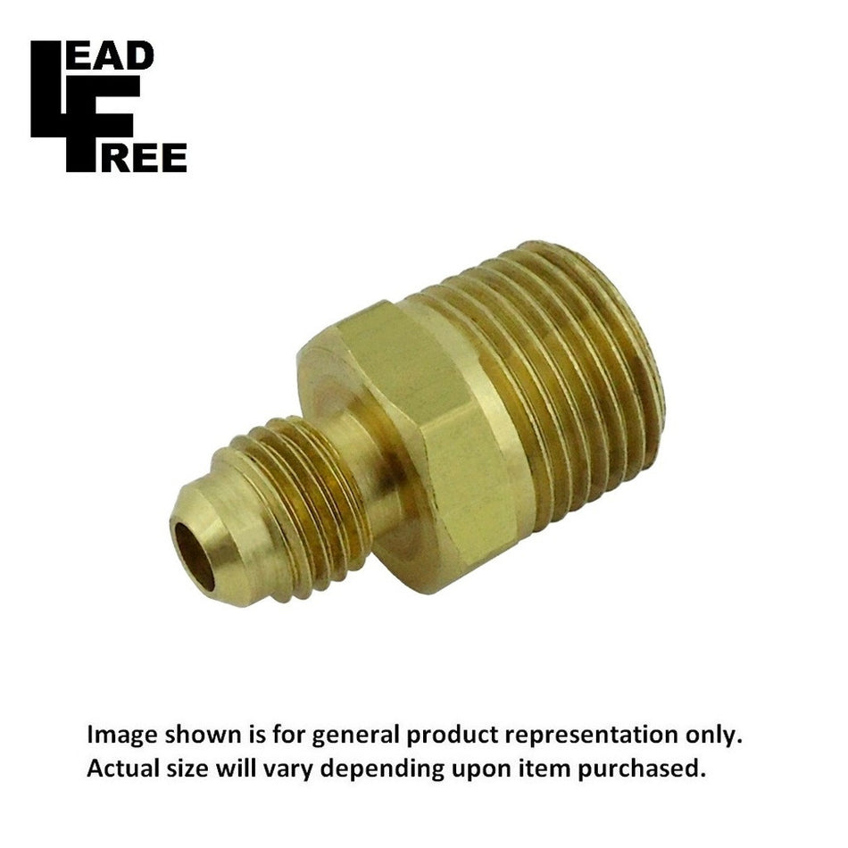 Adapter 1/4inMfl X 3/8inMpt Lead Free Brass