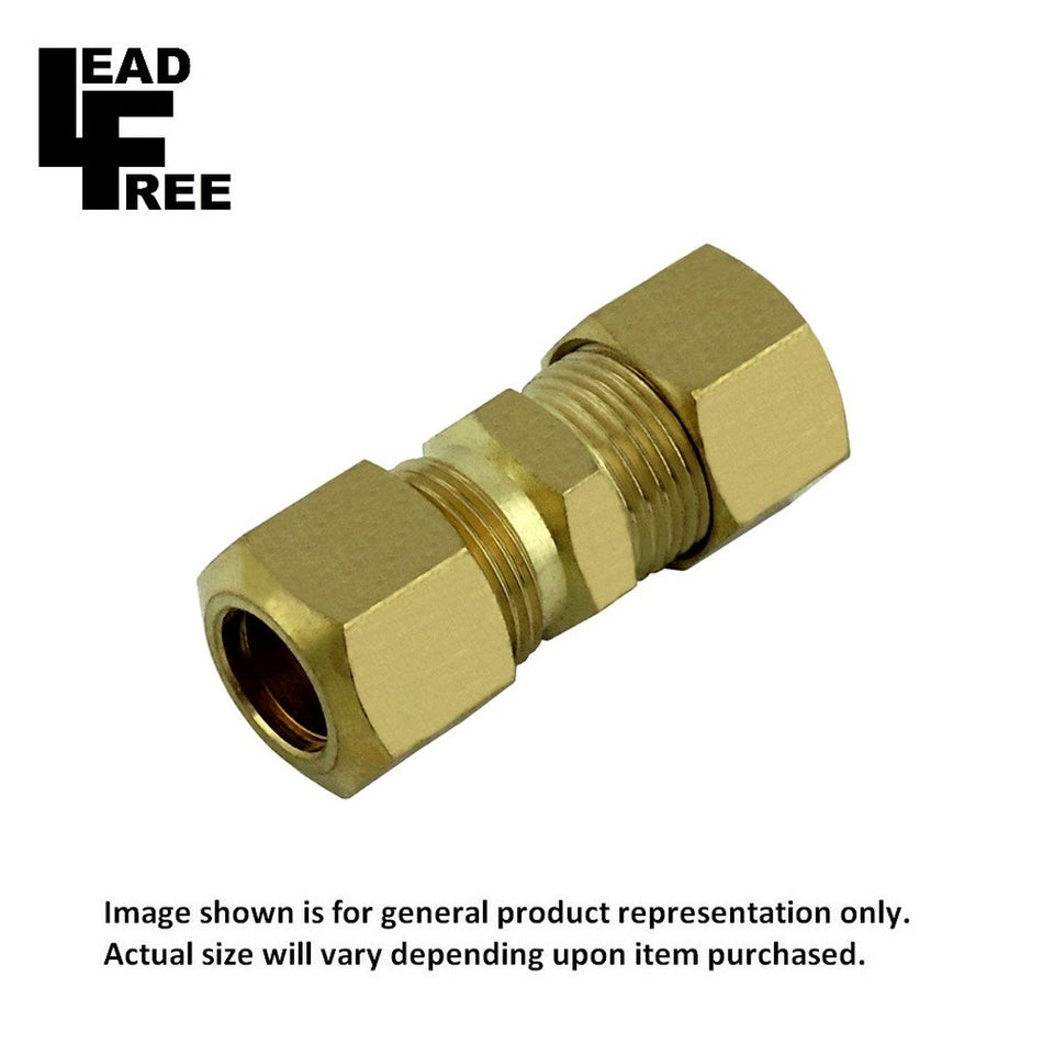 Comp Union 3/8inC X 3/8inC Lead Free Brass