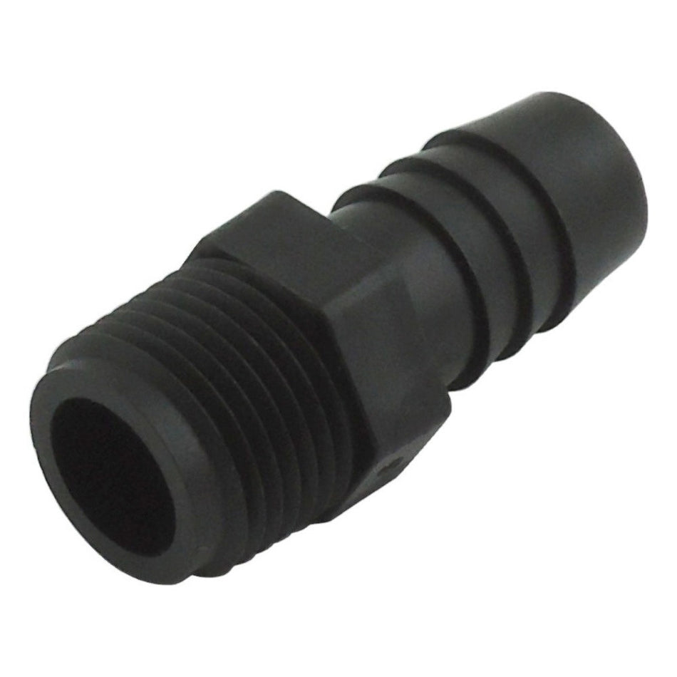 Hose Stem 3/8inMpt X 1/2inB Poly